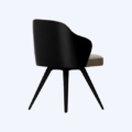 Mendrelia Wooden Febric Chair