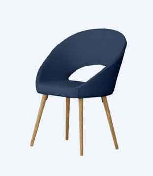 Mendrelia Wooden Febric Chair